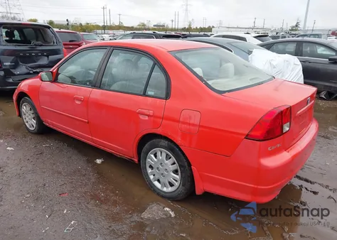 2004 Honda Civic Lx из США, поврежденный, VIN 2HGES16514H622988